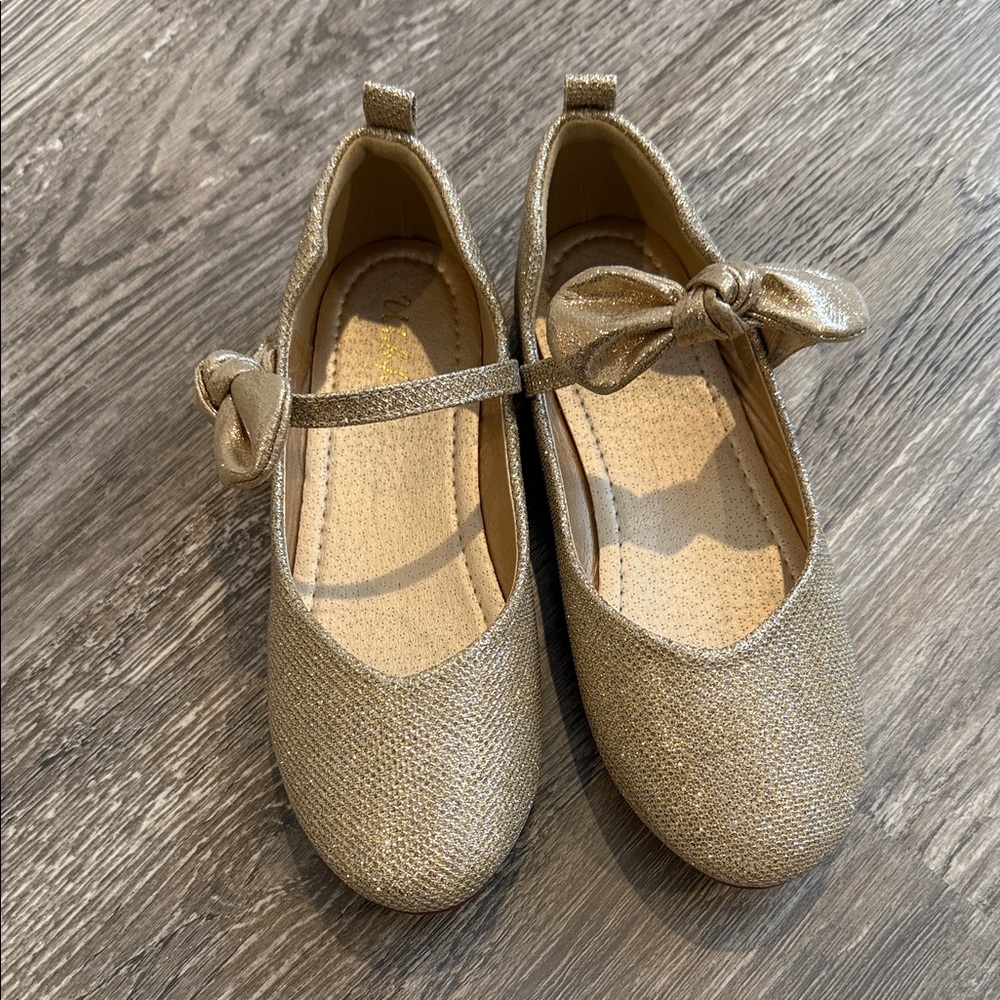 Gold Kids Ballet Flats